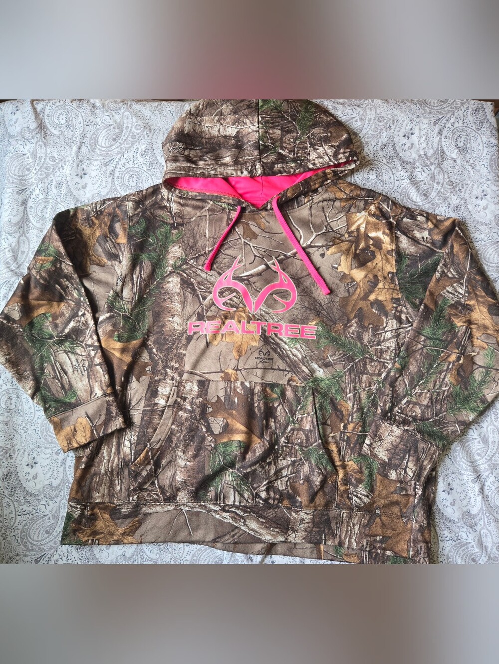 Realtree Camo Pullover with Hot Pink Accents